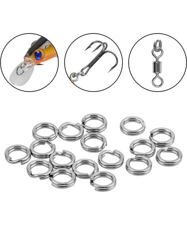 100pcs Heavy Duty Stainless Steel Double Split Rings Fishing Tackle 2#-9# Connectors - Buy Online on GoSupps.com
