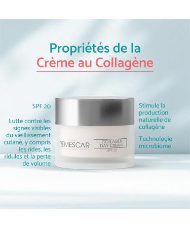Remescar Collagen Day Cream SPF 20 50ml - Anti-aging face cream - Increases natural collagen production - Moisturizing collagen face cream - Buy Online on GoSupps.com