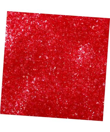 FRCOLOR 1 Transparent Colored Glass Sand Broken Glass Irregular Glass Manicure Jewelry Accessories Decorative Glass Sand (big Red) Glass Vases Decorative Glass Sands Miss Nail Bare Stone - Buy Online on GoSupps.com