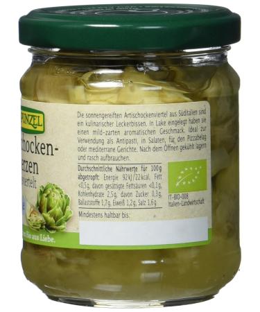 Buy Organic Rapunzel Quartered Artichokes in Brine - 200g | Premium Quality International Shipping - Buy Online on GoSupps.com