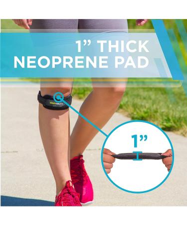 BraceAbility XXL Patella Tendon Knee Strap for Runner's Knee, Jumper's Tendonitis, Osgood Schlatter - Adjustable Brace for Men and Women with Arthritis - 2X-Large - Buy Online on GoSupps.com