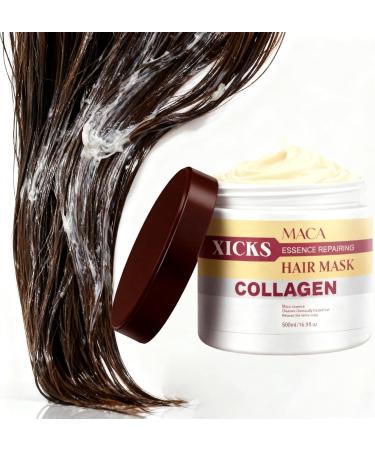 Collagen & Maca Essence Repair Hair Mask Deep Care for Damaged and Chemically Treated Hair Nourishing for Soft Smoother and Brighter Hair 500ml169floz - Buy Online on GoSupps.com