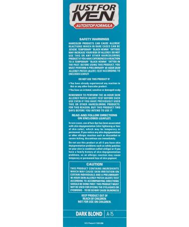 Just For Men Autostop Hair Color - Dark Blond 1.6 oz (Pack of 12) | International Shipping Available - Buy Online on GoSupps.com