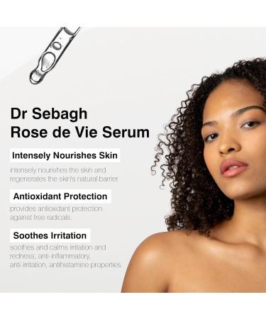 Dr Sebagh Rose de Vie Serum - 0.17 fl oz - Award-Winning Nourishing Anti-Aging Formula - Use with Dry Mature or Sensitive Skin - Designed to Soothe Redness & Irritation - Regenerating & Invigorating - Buy Online on GoSupps.com