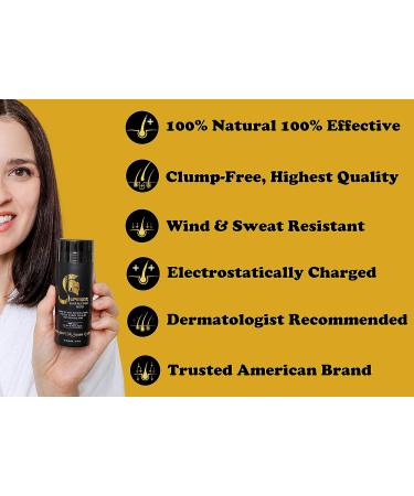 Natural & Undetectable Keratin Hair Fibers - Hair Loss Concealer - 27.5g Thinning Hair Powder - Instant Bald Spots Coverage - Buy Online on GoSupps.com