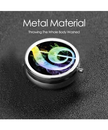 Colorful Music Notes Mini Round Pill Box | 3 Compartment Medicine Organizer | Portable Travel Pill Case for Home & Office - Buy Online on GoSupps.com