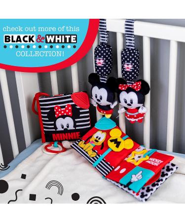 Disney Baby Mickey Mouse Soft Book | High Contrast Crinkle Plush for Boys and Girls Ages 0+ | Stroller Clip and Teether - Buy Online on GoSupps.com