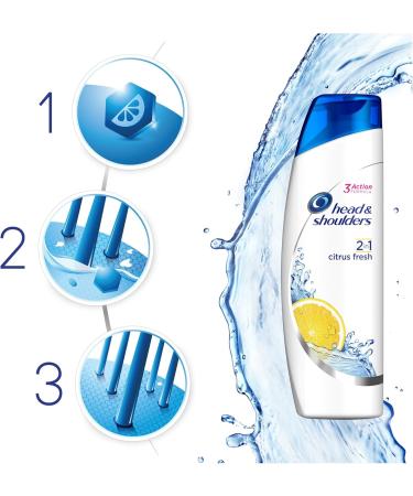 Head & Shoulders Citrus Fresh 2 in 1 Anti-Dandruff Shampoo 450 ml - Buy Online on GoSupps.com