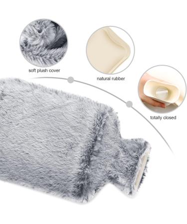 Opamoo 2L Heat Bottle with Cover & Kangaroo Pocket | Natural Rubber Pain Relief for Adults & Children - Gray - Buy Online on GoSupps.com