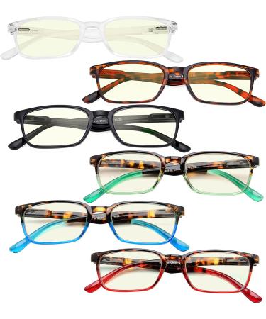 Buy Eyekepper 6-Pack Reading Glasses +1.25 | Blue Light Blocking for Men & Women - International Shipping - Buy Online on GoSupps.com