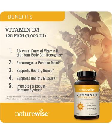 NatureWise High-Potency 1000mg Omega 3 with 600mg EPA 400mg DHA & Vitamin E & Vitamin D3 5000iu (125 mcg) Healthy Muscle Function and Immune Support - Buy Online on GoSupps.com