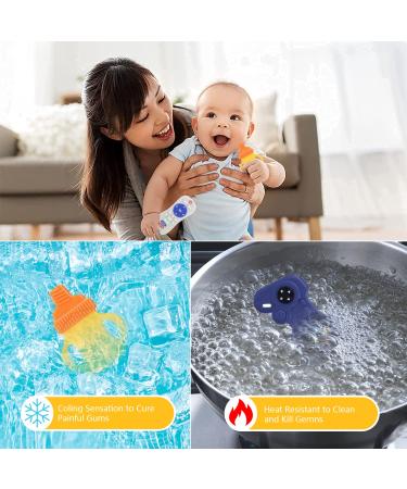 2-Pack Silicone Baby Teething Toys | Pressable Remote Control Shape | Boys Girls Chew Toys | Relief for 3+ Months - Buy Online on GoSupps.com