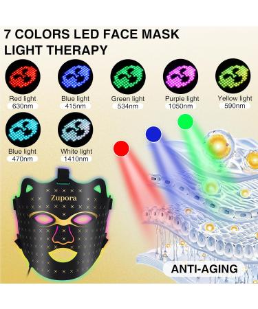 Zupora Red Light Therapy Mask - LED Face Rejuvenation & Skin Care | Red & Blue Light Therapy for Glowing Skin - Buy Online on GoSupps.com