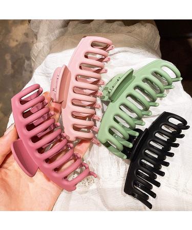 12 Pieces Big Hair Claw Clips - Non Slip Large Jaw Clips for Strong Hold - Styling Accessories for Women Girls - 12 Colors - Perfect Christmas Gift - Buy Online on GoSupps.com