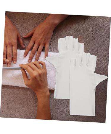 HAPINARY 2 Pairs Pink Gloves Uv Protection Gloves Sun Protection Gloves Uv Nail Gloves Manicure Uv Gloves Nail Art Anti-uv Gloves Nail Uv Gloves Nail Art Uv Gloves Fingerless Nylon Gel - Buy Online on GoSupps.com