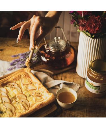 Organic lavender honey raw from ImkerPur not centrifuged or heated contains pollen beeswax and other natural ingredients - Buy Online on GoSupps.com