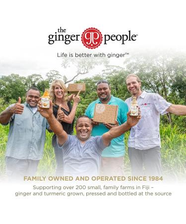 The Ginger People Ginger Turmeric Juice Set - 8 Fl Oz (Pack of 2) for Digestion and Anti-Inflammatory Benefits - Buy Online on GoSupps.com