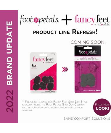 Foot Petals Spot Dot Cushions 6-Pack - Black Round - Shoe Comfort Accessory - Buy Online on GoSupps.com