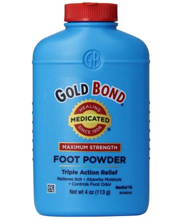 Gold Bond Maximum Strength Foot Powder 4 Ounce - Buy Online on GoSupps.com