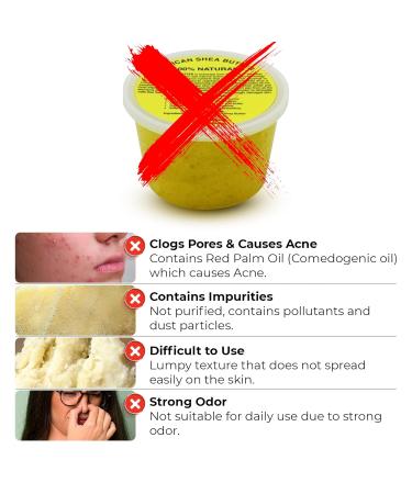 Pure Natural African Ivory Shea Butter 16oz - 100% Pure Body Butter for Dry Skin Eczema Stretch Marks & Anti-Aging - Shop Internationally - Buy Online on GoSupps.com
