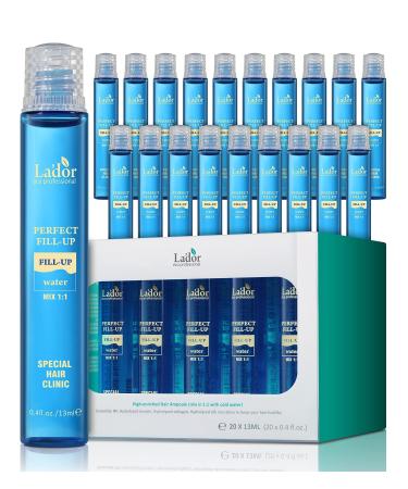 LADOR Perfect Hair Fill-Up 13ml * 20pcs SET (Protein Hair Ampoule) + 1 Shower cap by Lador