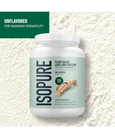 Isopure Plant-Based Protein Powder Lactose Free Gluten Free With Iron Unflavored 20g Plant Protein Per Serving 1.15 Lbs 20 Servings Unflavored 1.15 Pound (20 Servings Pack of 1) - Buy Online on GoSupps.com
