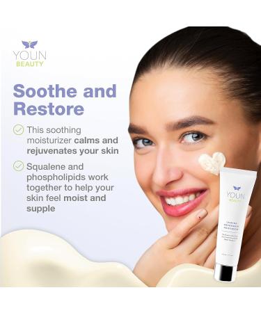 YOUN Beauty Calming Antioxidant Moisturizer by Dr. Anthony Youn | Paraben & Sulfate-Free Face & Body Cream with Lactic Acid Vitamins C & E Peptides Coenzyme Q10 - Buy Online on GoSupps.com