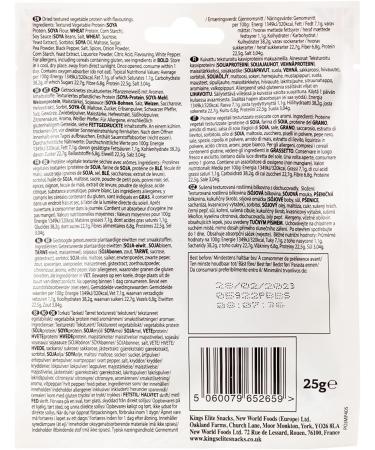Kings Black Bean Sauce Flavour Veggie Jerky Box of 16 x 25g - Buy Online on GoSupps.com