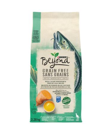 Beyond Grain Free Natural Dry Cat Food Wild-Caught Whitefish & Free Run Egg - 2.26 kg Bag 2.26 kg (Pack of 1)
