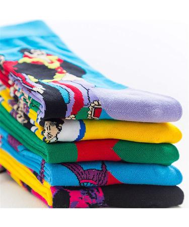 Jier Colorful Patterned Socks | Fun & Warm Novelty Stockings for Men & Women - Thick Hipster Knitting - Buy Online on GoSupps.com