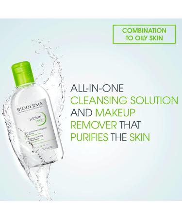 Bioderma Sebium H2O 500ml - Gentle Micellar Water for Oily Skin (Pack of 1) - Buy Online on GoSupps.com