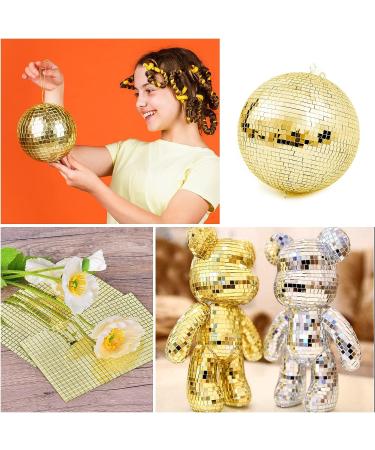 3600 Self-Adhesive Mirrors Mosaic Tiles Sticker for Crafts - Gold Square Glass Tiles Decoration - Buy Online on GoSupps.com