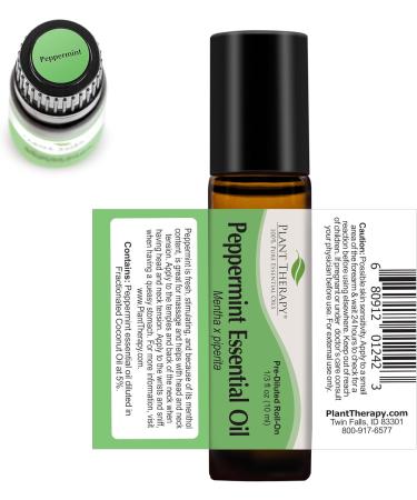 Buy Plant Therapy Peppermint Essential Oil Roll-On | 100% Pure Pre-Diluted & Therapeutic Grade | Natural Aromatherapy 10 mL - Buy Online on GoSupps.com