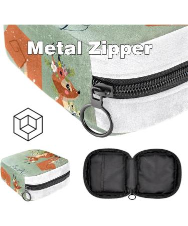 GIAPB Sanitary Napkin Storage Bag - Cartoon Fox and Flower Design - Color4559 - Buy Online on GoSupps.com