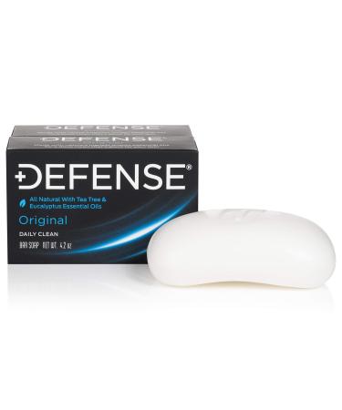 Defense Soap Bar 4.2 oz (Pack of 2) - 100% Natural and Herbal Pharmaceutical Grade Tea Tree Oil. Made in USA Classic - Buy Online on GoSupps.com