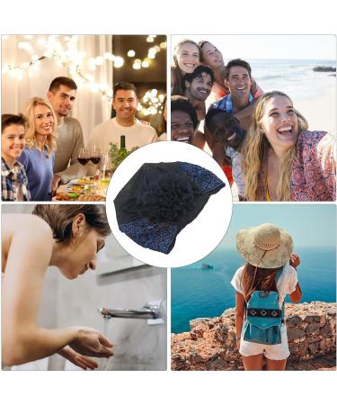 Dranng Lace Hairband Headwrap Lace Elastic - Pearl Lace Stretch Headbands Cloth Elegant Headband Women Hair Accessories Navy Blue - Buy Online on GoSupps.com