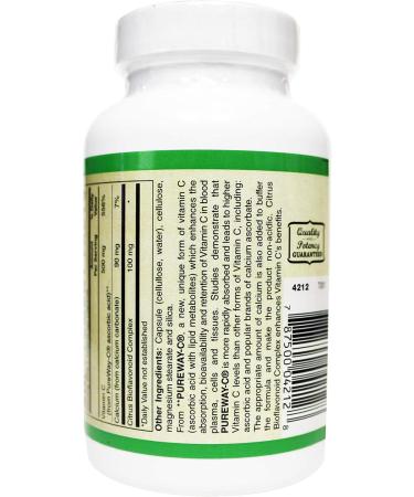 Pureway-C 500 Mg W/Bioflavonoids Veg Caps. 120 Count (Pack of 1) - Buy Online on GoSupps.com