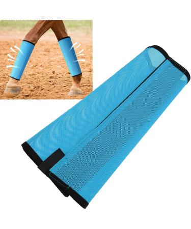 4Pcs Breathable Comfortable Horse Fly Boots with Tear Resistant Fine Mesh Protects Legs and Prevents Trampling Improves Riding Efficiency (Blue) - Buy Online on GoSupps.com