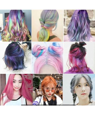 Temporary Hair Chalk Combs for Girls - Washable 6 Colors Kids Chalk, Ideal for Ages 4-10 - Perfect Gift for Birthday, Cosplay, Christmas Parties - Purple - Buy Online on GoSupps.com