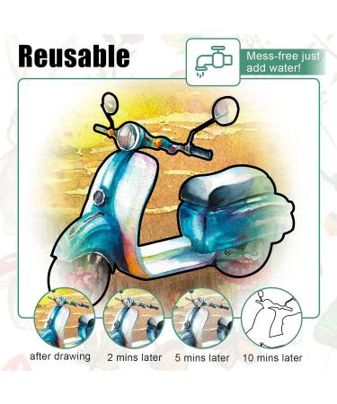 20 Reusable Water Painting Toys for Dementia & Alzheimer's - Ideal Activities for Seniors | Thoughtful Gifts for Patients - Buy Online on GoSupps.com