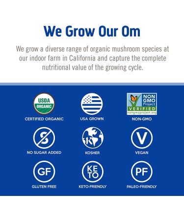 Om Mushroom Superfood Restore Blend Powder - 3.5 oz | Immune Support, Detox & Recovery with Cordyceps & Reishi - 50 Servings - Buy Online on GoSupps.com