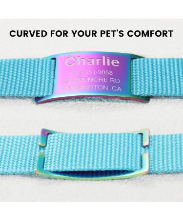 Personalized Gisurey Dog Tag - Durable Noiseless Engraved & Multi-Colored Address Tag for Your Pet - Buy Online on GoSupps.com