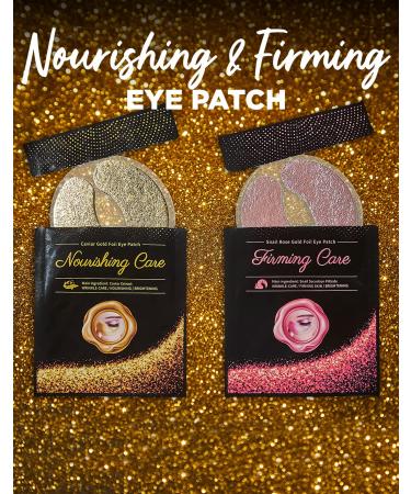 YURICOS Snail Rose Gold Under Eye Mask - 20 Pairs for Dark Circles, Puffiness, Wrinkles & Lines - Buy Online on GoSupps.com