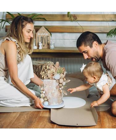 Wood Oh Baby Cake Topper Boho Cake Toppers Balls Cake Topper Decorations Baby Shower Decorations for Boho Baby Shower Birthday Wedding Gender Reveal Cake Decorations (Gray) - Buy Online on GoSupps.com