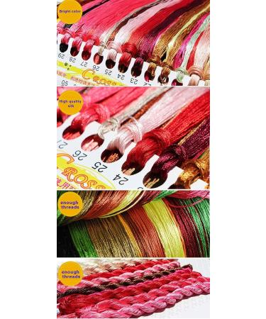 Joyautum DIY Chinese Cross Stitch Embroidery Kit - Landscape Painting Design, Silk Threads 50x50cm - Needlework Home Decoration - Buy Online on GoSupps.com