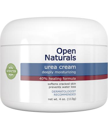 Open Naturals Urea 40% Foot Cream - Premium Callus Remover for Thick, Cracked Skin - 4 oz - Buy Online on GoSupps.com