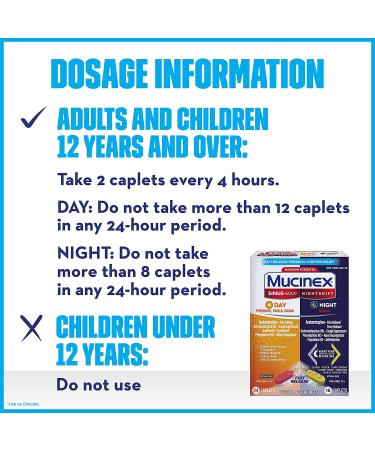 Mucinex Maximum Strength Sinus-Max Caplets - 40 Count Combo for Pressure, Pain, Cough, & Night Relief - Buy Online on GoSupps.com