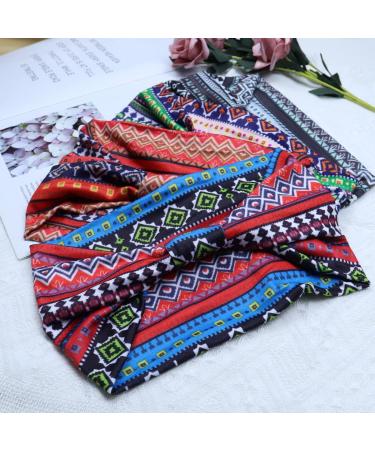 Shop Boho Wide Elastic Headbands for Women Soft Leopard Print Yoga Hair Straps & Multi-Colored Styles - Buy Online on GoSupps.com