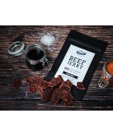 Craftsman Beef Jerky Original 250g - Premium 100% Beef Snack from Bavaria Germany | High Protein American Jerky Set | Best Dry Meat Treats - Buy Online on GoSupps.com