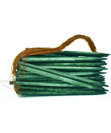 Cowee Wired Wood Picks 4'' Package of 50 - Professional Floral Stem Supports in Dark Green - Buy Online on GoSupps.com